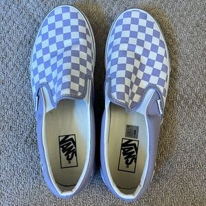 Checkered Vans Slip Ons